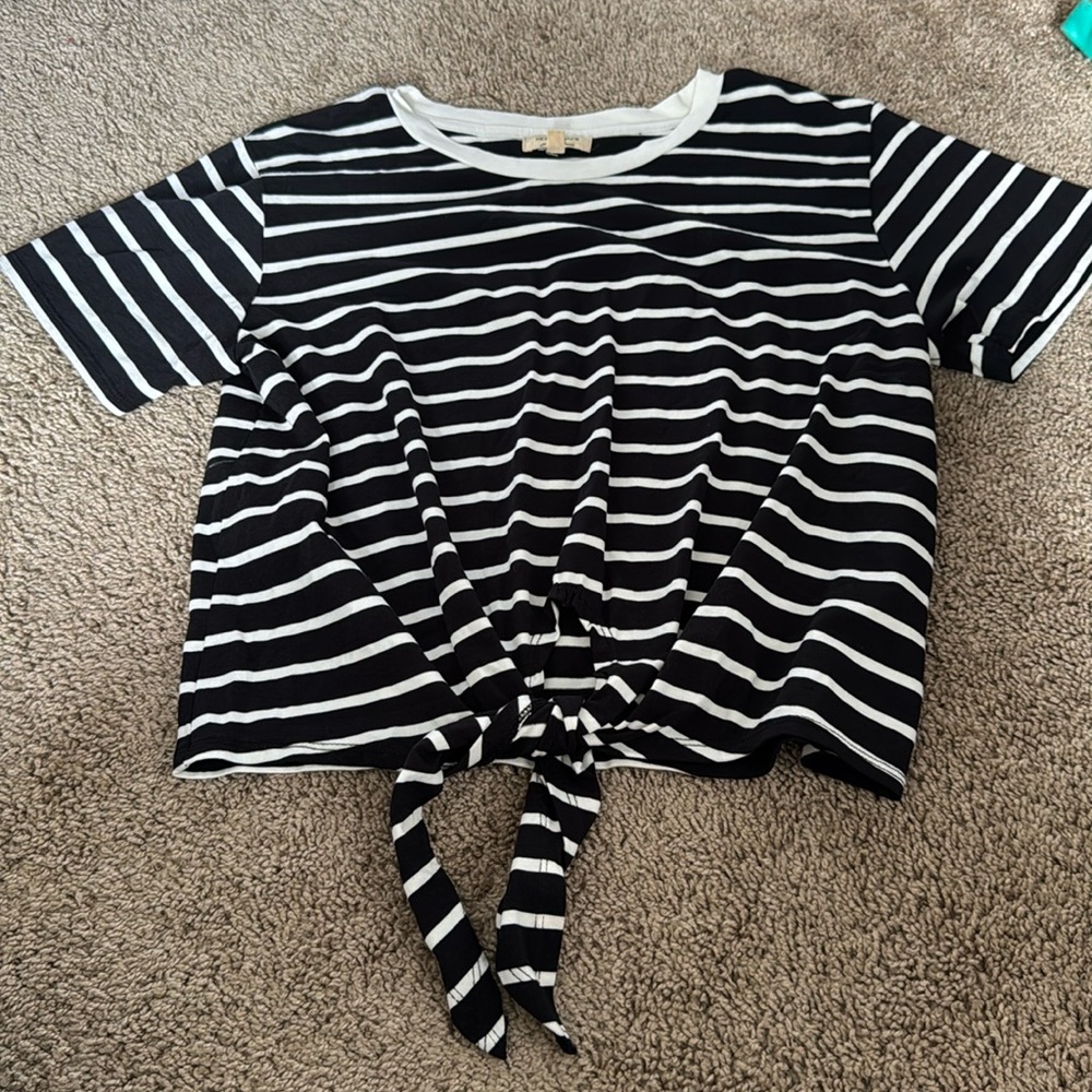 Black and white shirt